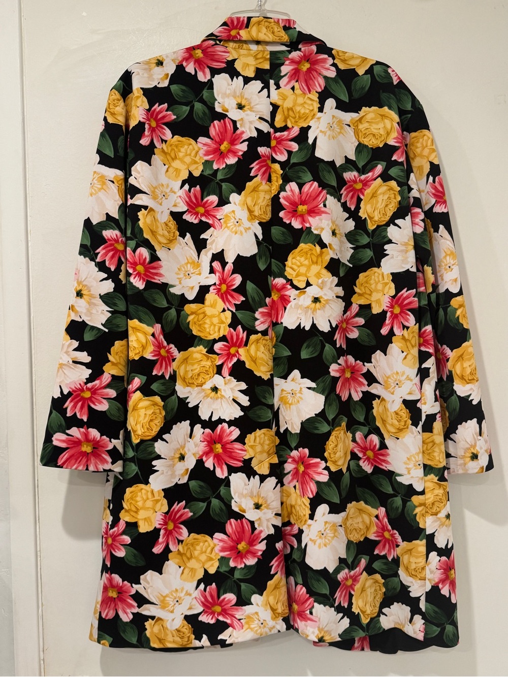 EUC Tahari Floral Open Front Blazer Duster Jacket | Size Large - Picture 7 of 8